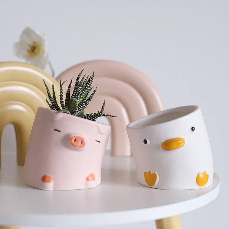 Cartoon Animal Flower Pot