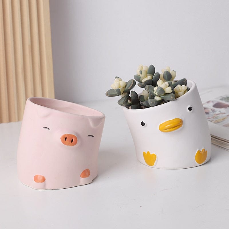 Cartoon Animal Flower Pot