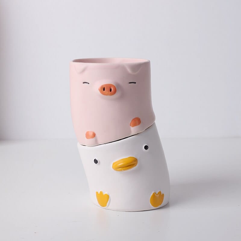 Cartoon Animal Flower Pot