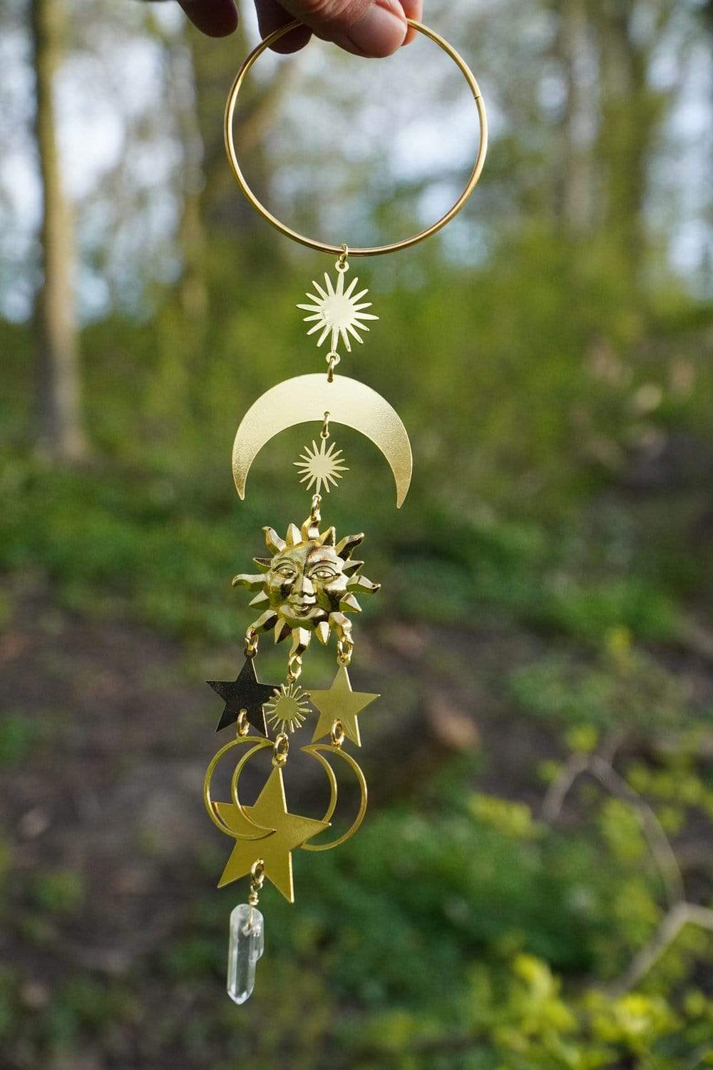 Celestial Sun Moon and Stars Hanging Decor
