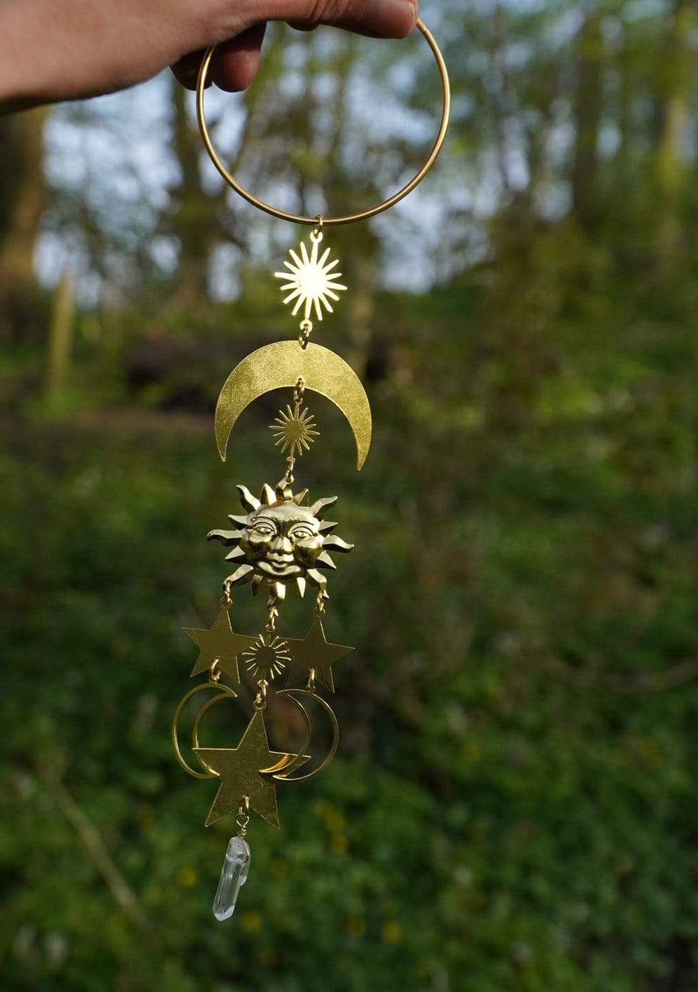 Celestial Sun Moon and Stars Hanging Decor