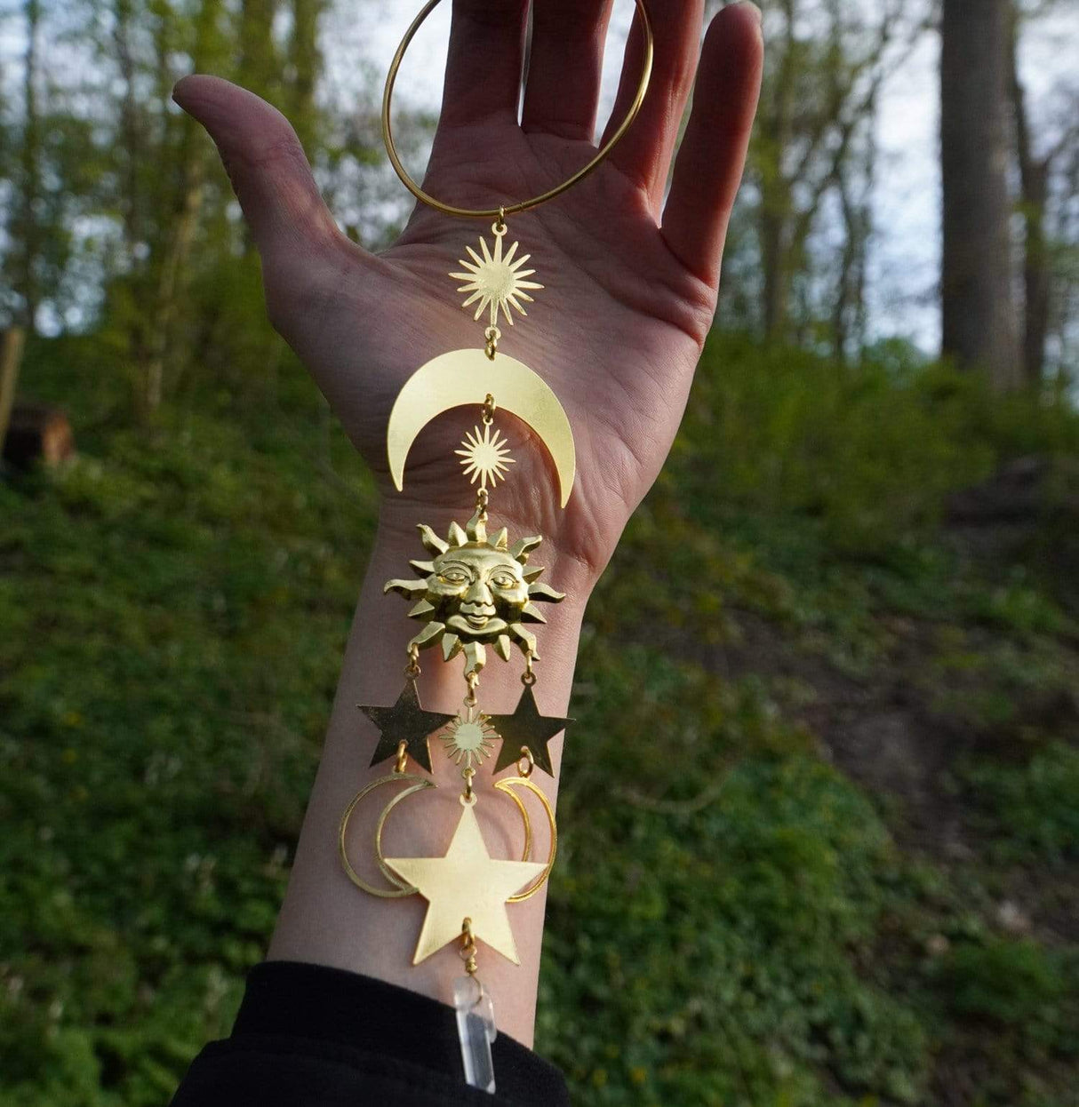 Celestial Sun Moon and Stars Hanging Decor