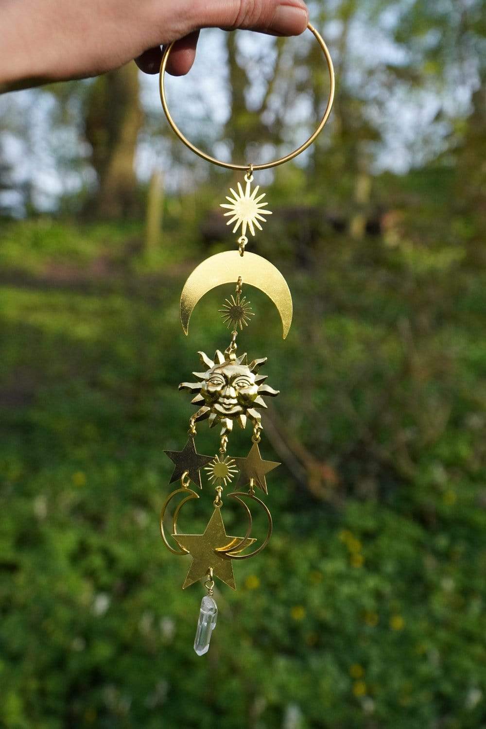 Celestial Sun Moon and Stars Hanging Decor