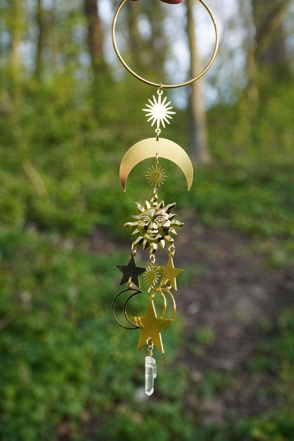 Celestial Sun Moon and Stars Hanging Decor
