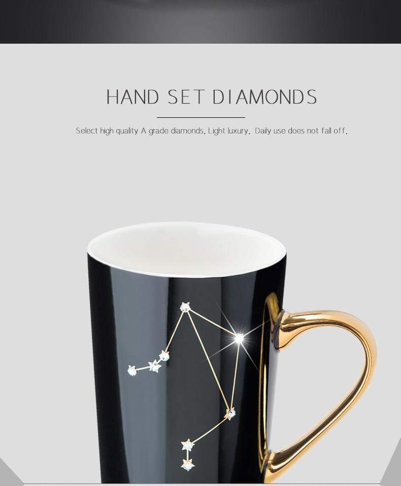 Ceramic Coffee Mug With Your Zodiac Constellation