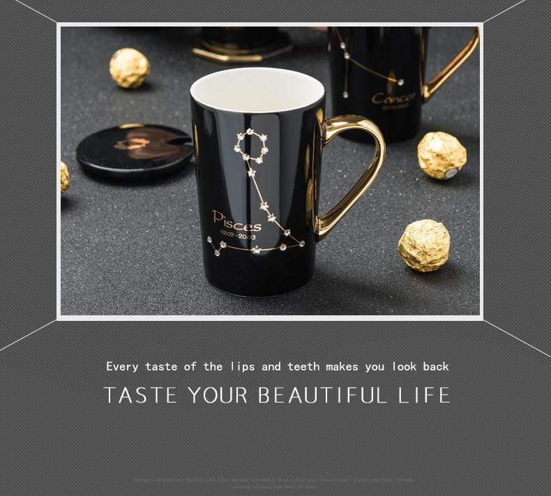 Ceramic Coffee Mug With Your Zodiac Constellation