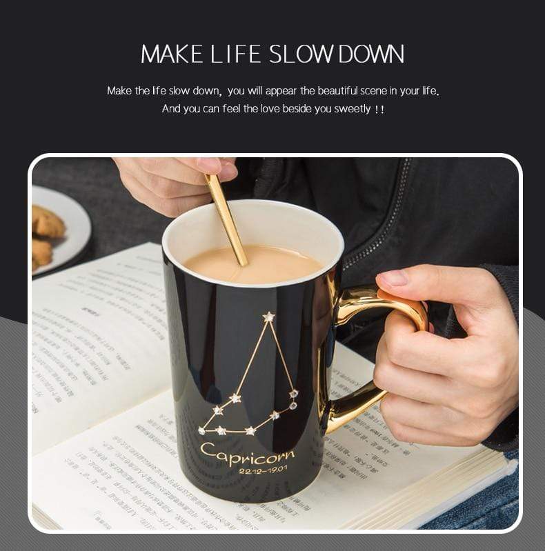Ceramic Coffee Mug With Your Zodiac Constellation