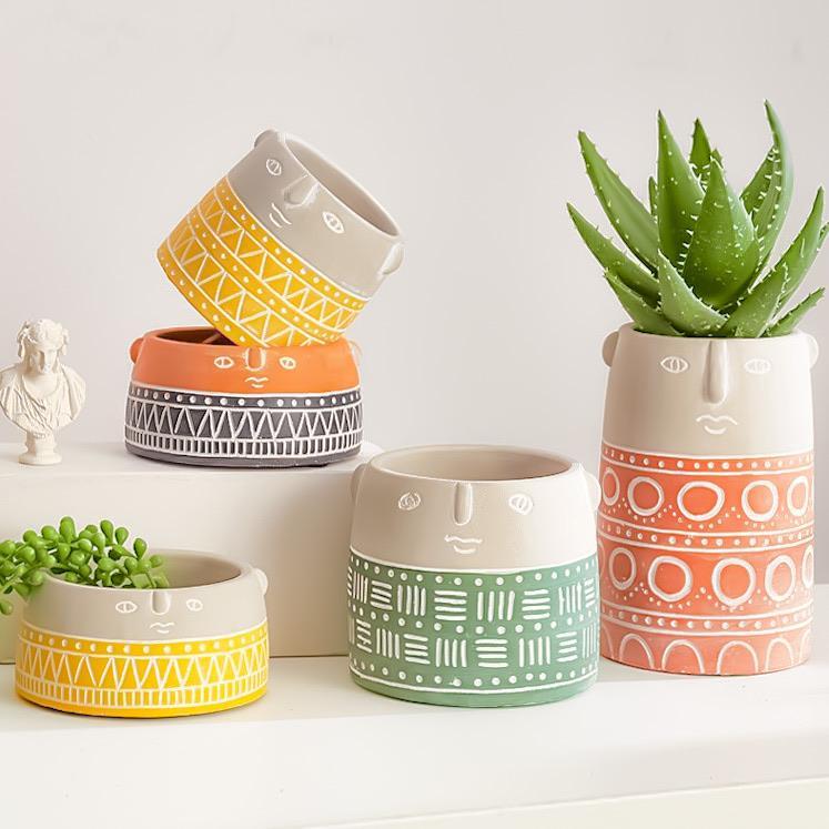 Ceramic Face Planter