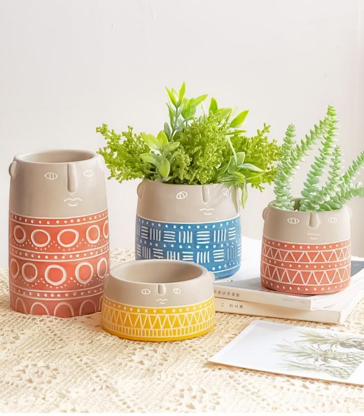 Ceramic Face Planter
