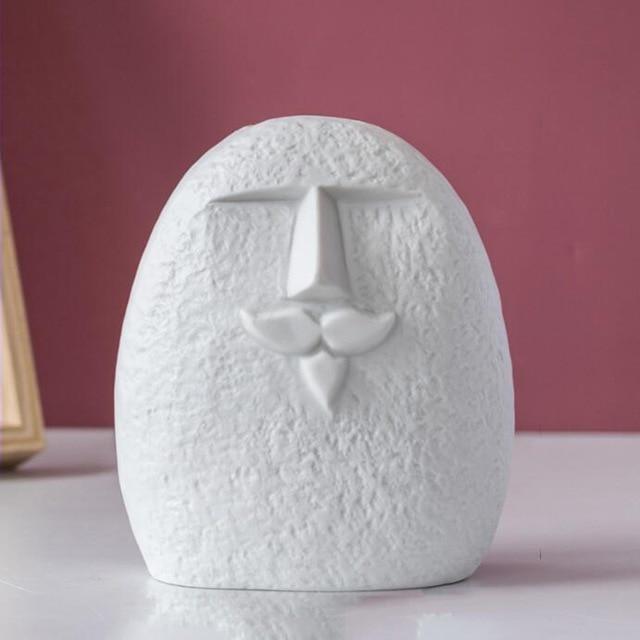 Colored Silly Face Flower Pot