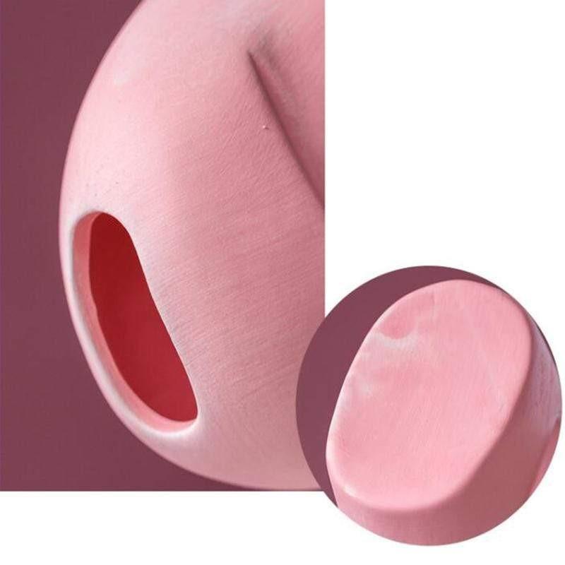 Colored Silly Face Flower Pot