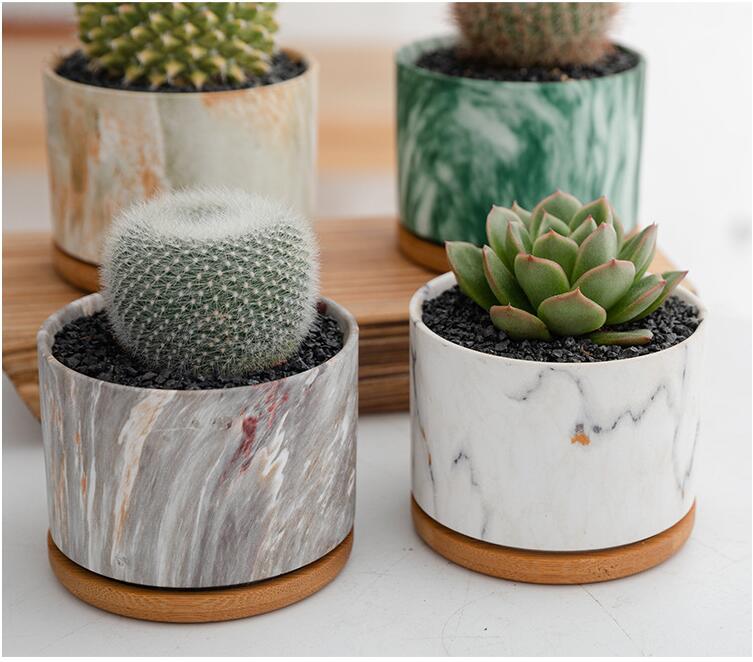 Colorful Tie Dye Flower Pot