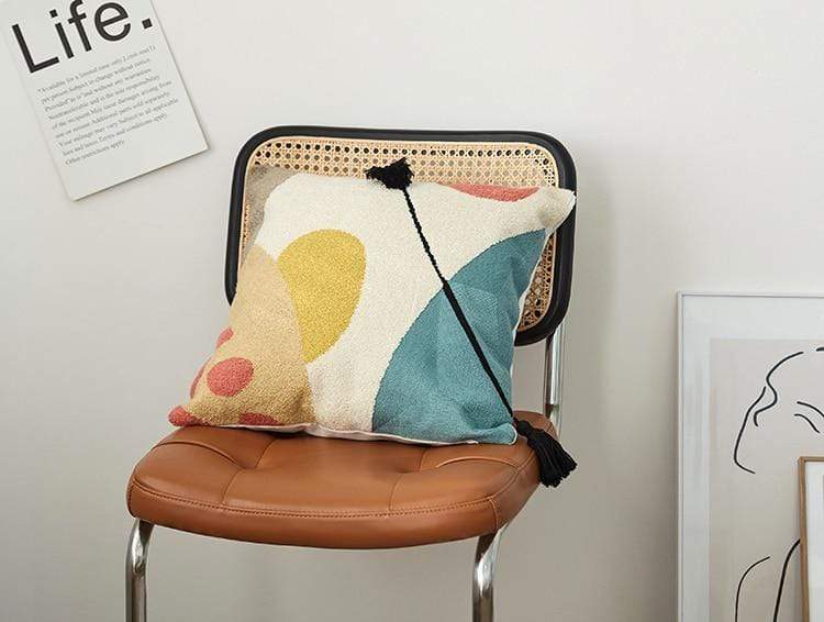 Colorful Tufted Pillow Covers