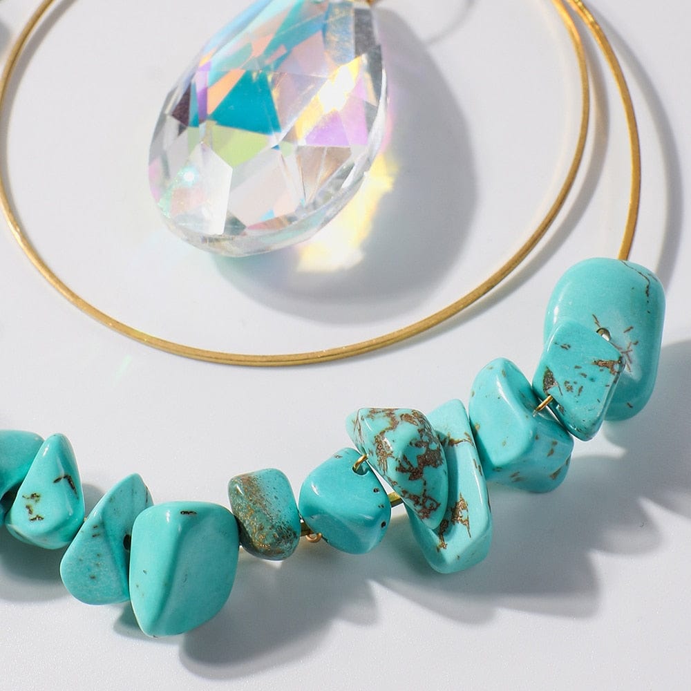 Crystal Chips Moon Suncatcher