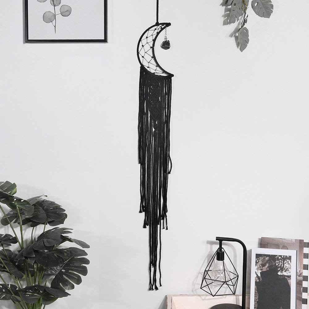 Sun And Moon Black Dream Catcher