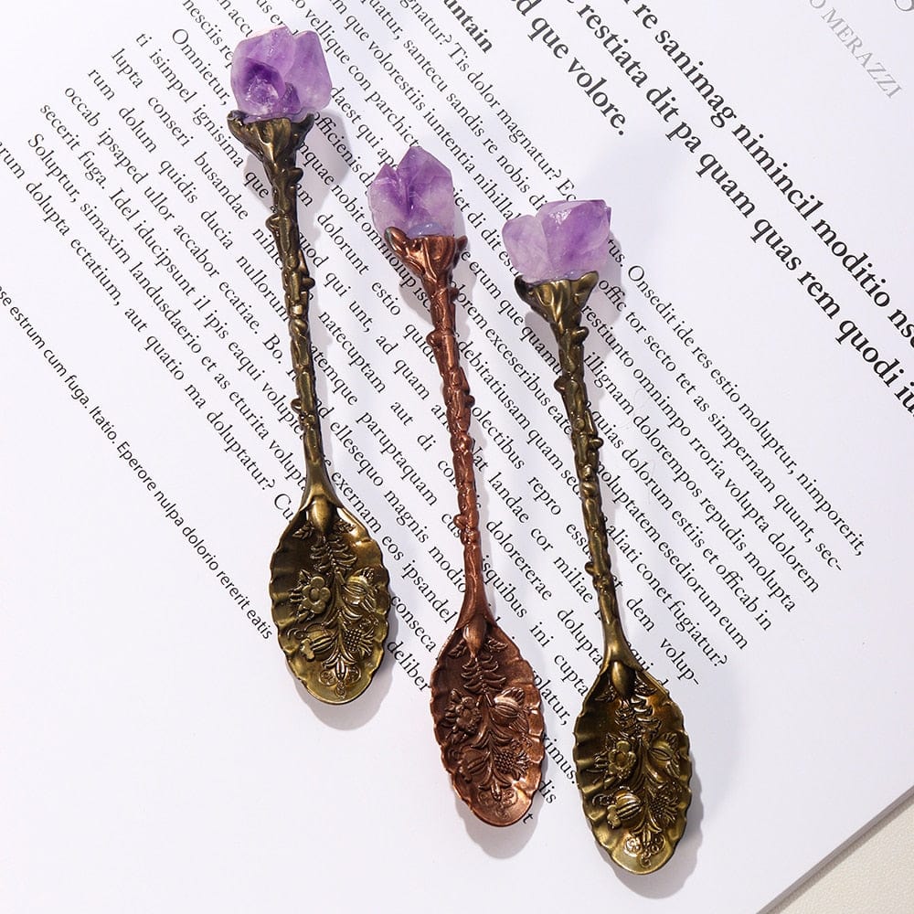 Amethyst Crystal Teaspoon