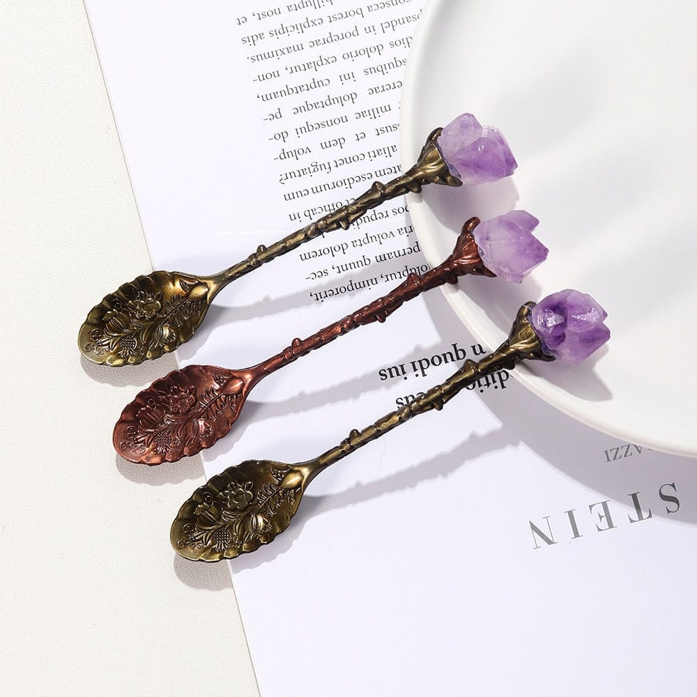 Amethyst Crystal Teaspoon