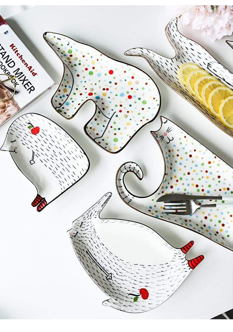 Cute Cartoon Animals Tableware