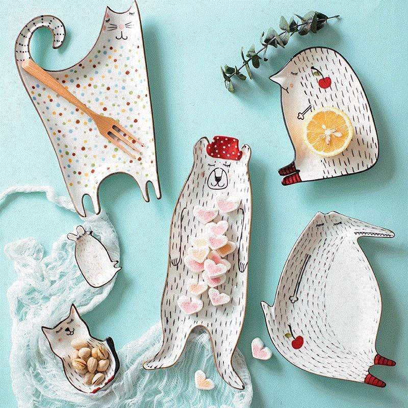 Cute Cartoon Animals Tableware