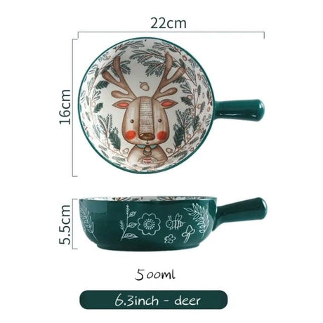 Forest Animals Ceramic Bowls