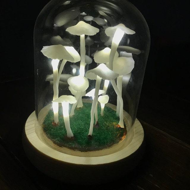 DIY Enchanted Mushroom Forest Lamp