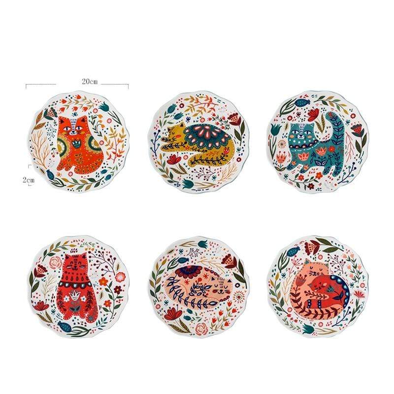 Everybody Wants To Be A Cat Ceramic Plates