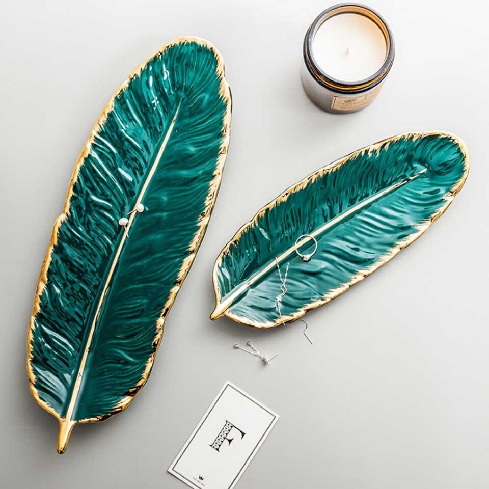 Feather Shape Plate