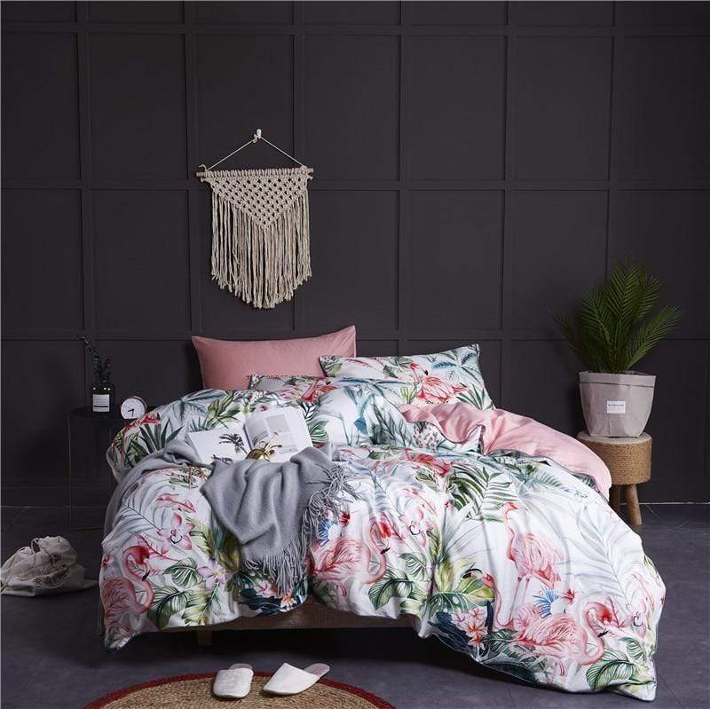 Flamingo Egyptian Cotton Duvet Set