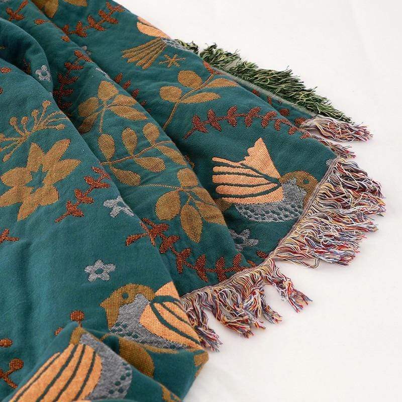 Flock of Birds Summer Throw Blanket