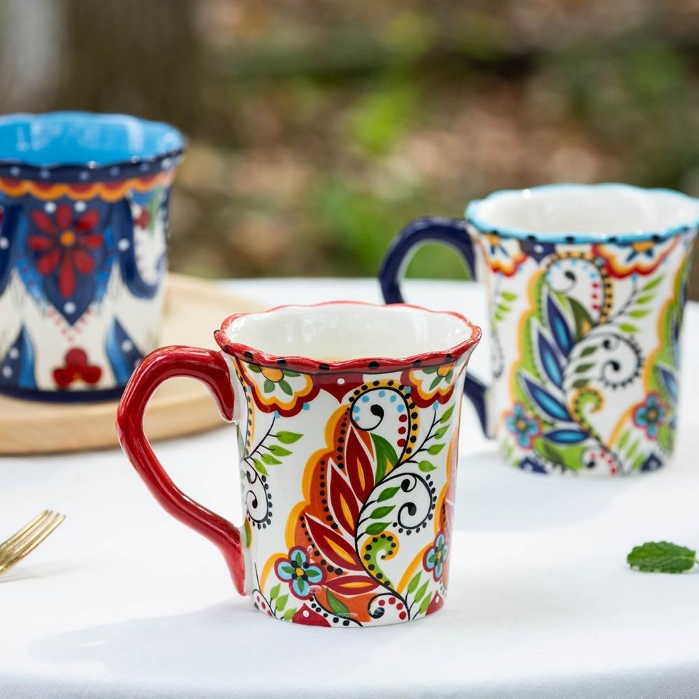 Floral Boho Breakfast Mugs