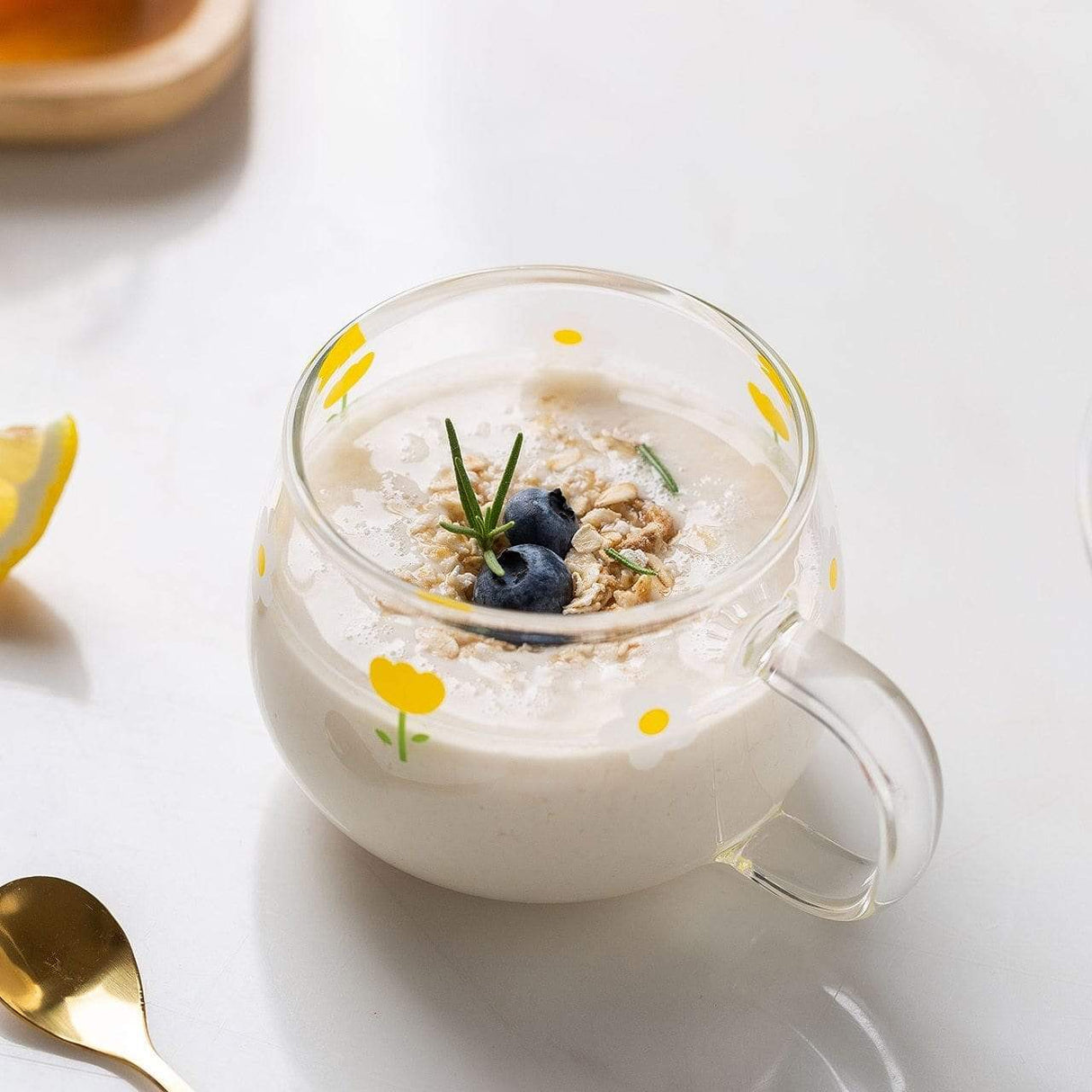 Floral Breakfast Mug Set