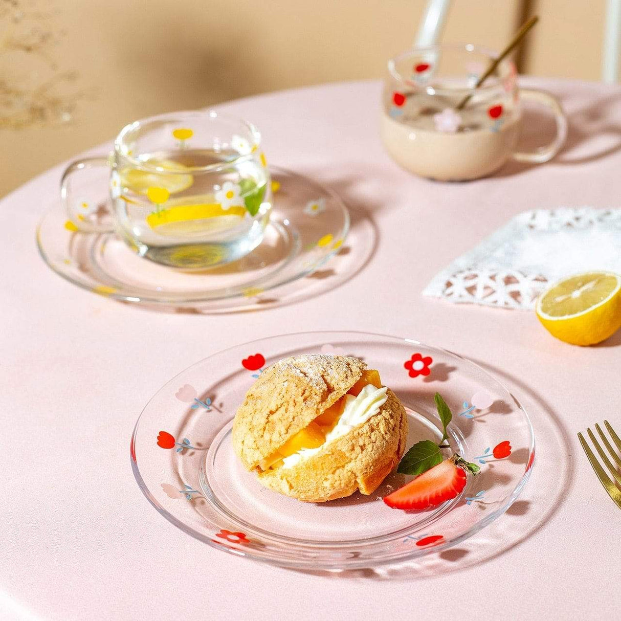 Floral Breakfast Mug Set