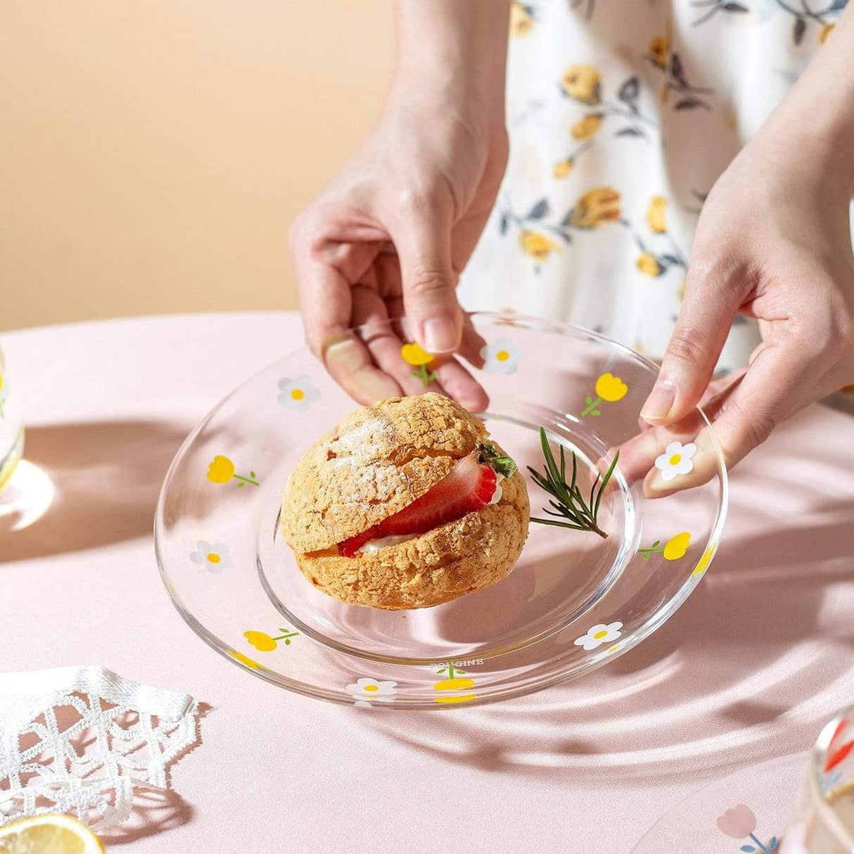 Floral Breakfast Mug Set