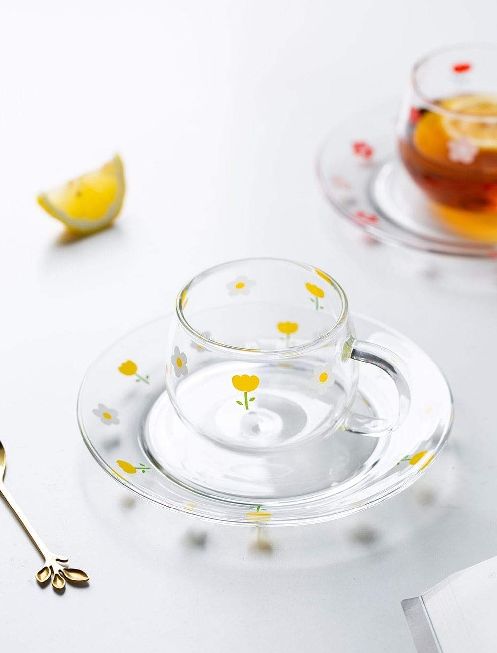 Floral Breakfast Mug Set