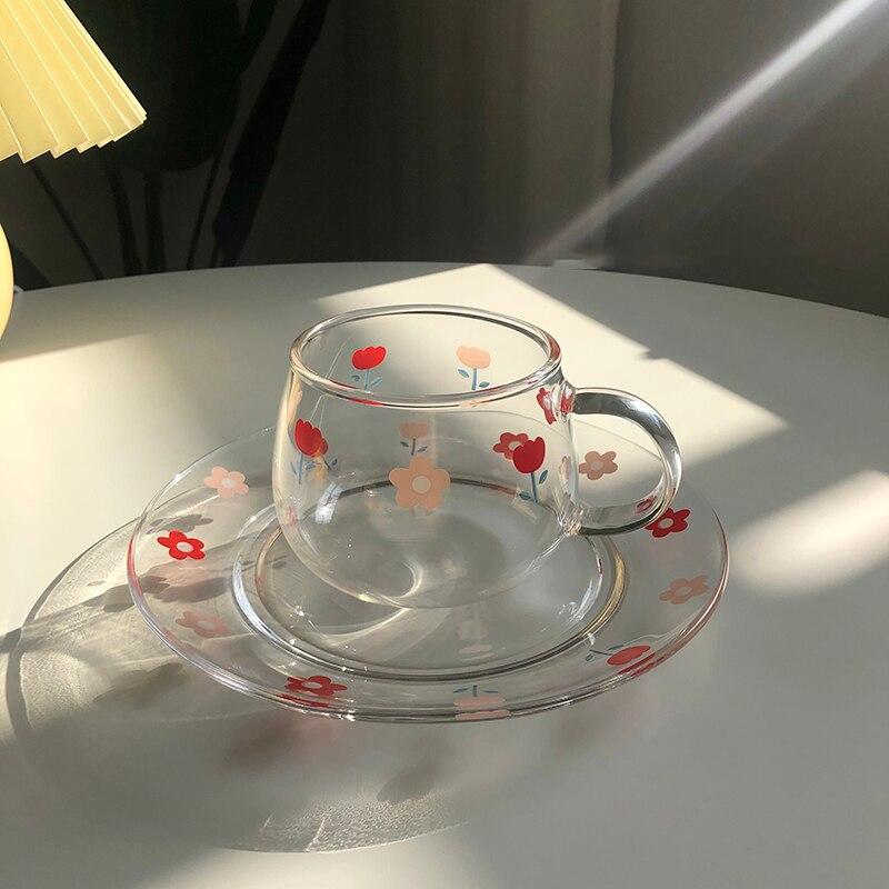 Floral Breakfast Mug Set