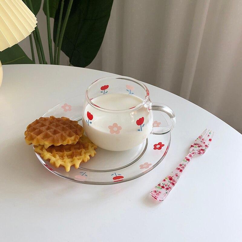 Floral Breakfast Mug Set