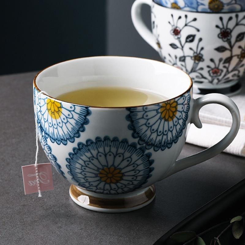 Floral Pattern Large Mugs