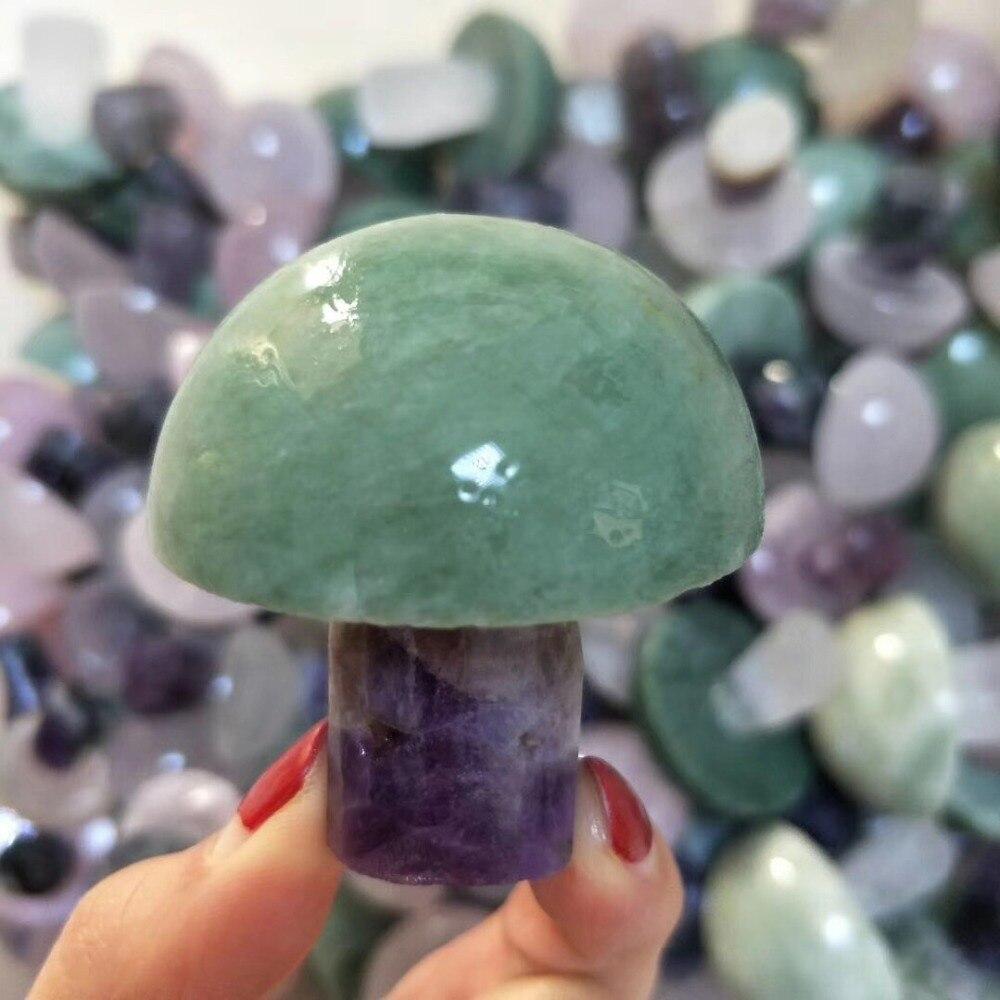 Fluorite Mushroom Crystal Carving