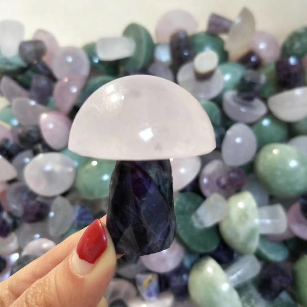 Fluorite Mushroom Crystal Carving