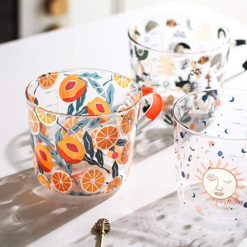 Fruits & Cactus Glass Mug