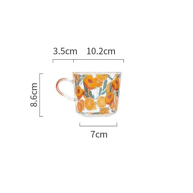 Fruits & Cactus Glass Mug