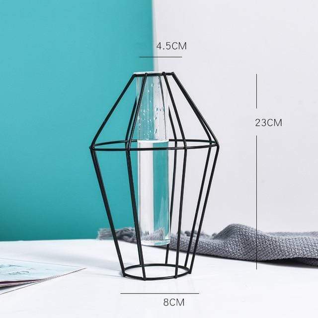 Geometric Nordic Iron Vases