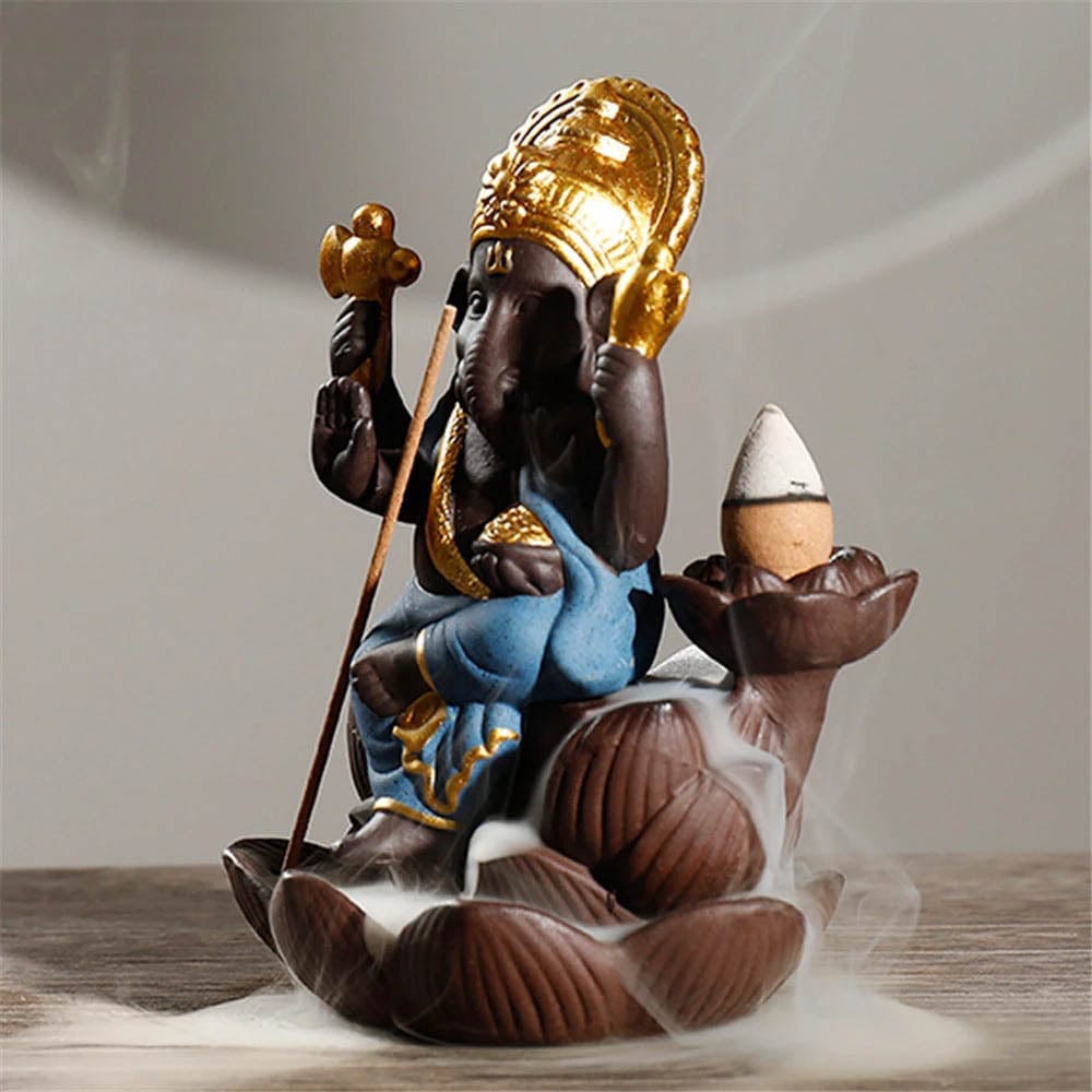 Ganesha Backflow Incense Burner