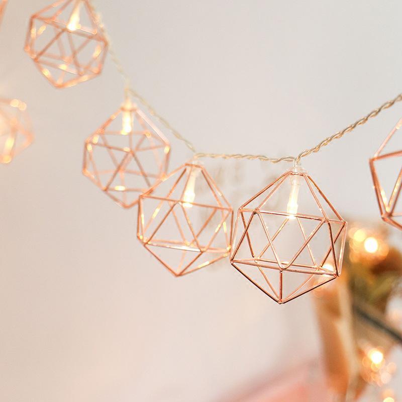 Geometric Hexagon Lights