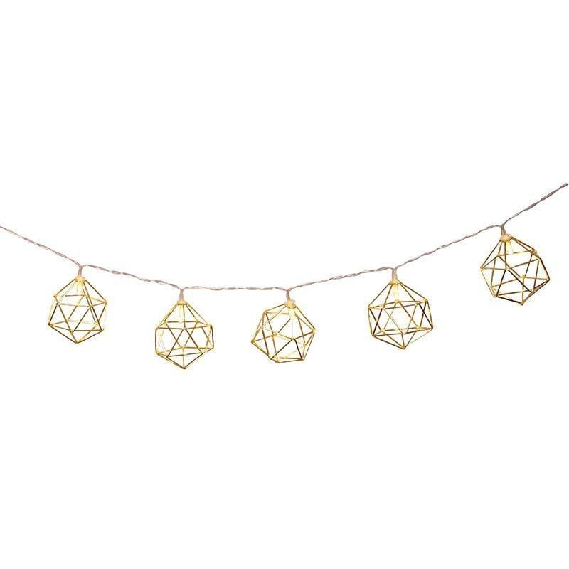 Geometric Hexagon Lights