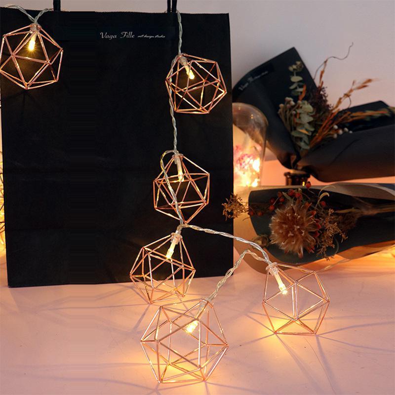 Geometric Hexagon Lights