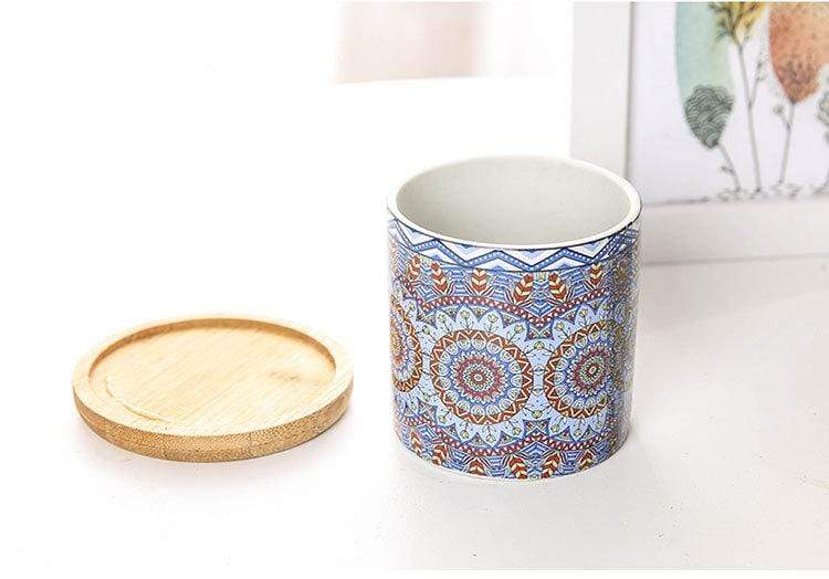 Geometric Mandala Flower Pot