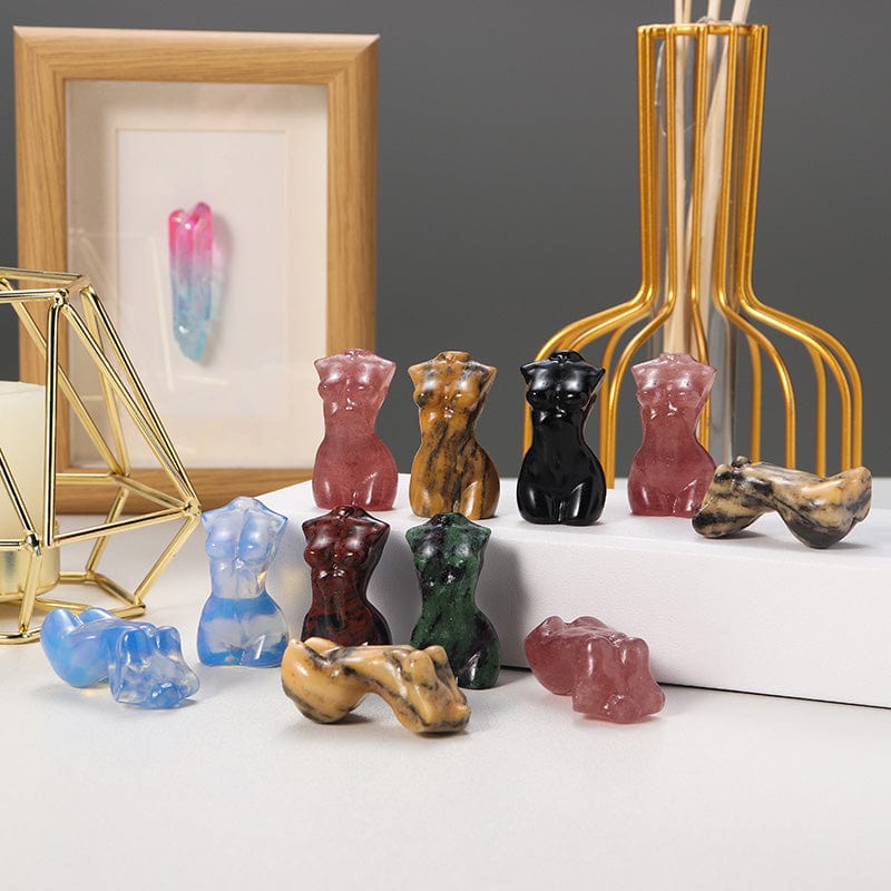 Goddess Silhouette Crystal Statue