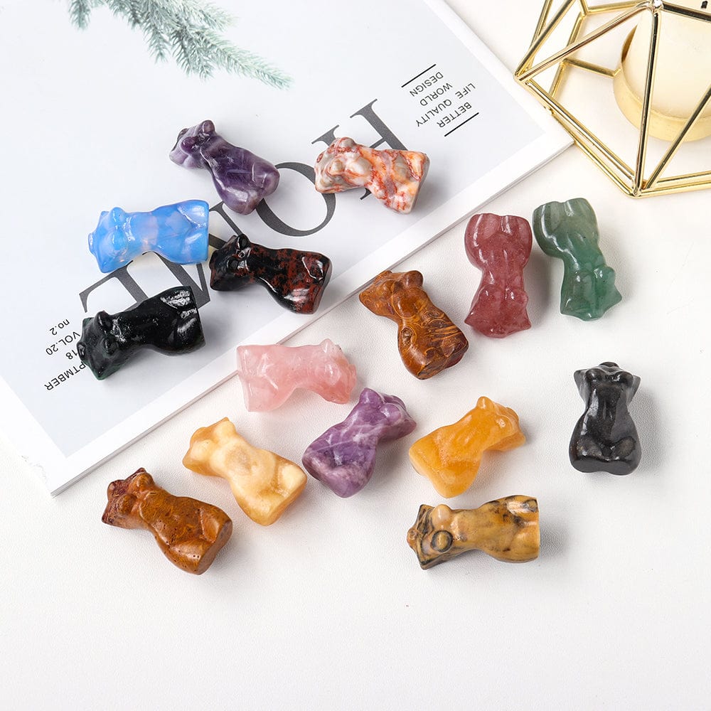 Goddess Silhouette Crystal Statue