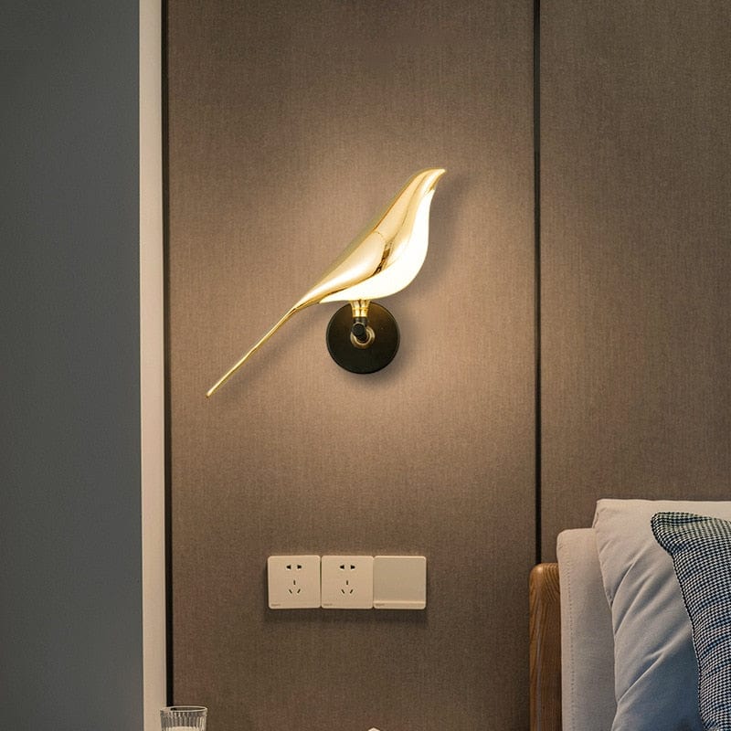 Golden Bird Wall Light